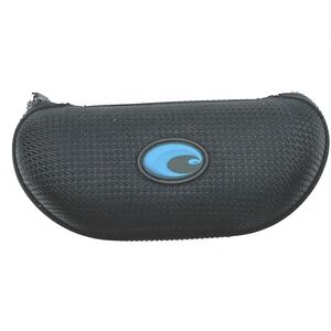 Costa Sunglasses Eyeglasses Protective Zippered Clamshell Case Black Blue Logo‎